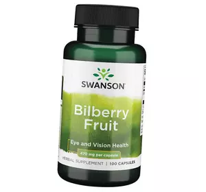 Экстракт Черники, Bilberry Fruit 470, Swanson  100капс (71280078)
