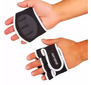 Перчатки (накладки) для поднятия веса ZG-3617  Zelart  XL Черно-белый (35363012)