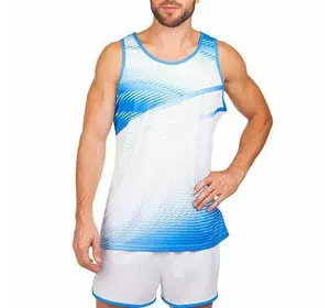 Форма для легкой атлетики мужская LD-8311   XL Бело-синий (60429517)