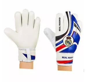 Перчатки вратарские юниорские FB-0029 No branding  6 Сине-красно-черный Real Madrid (57429339)