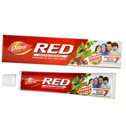 Аюрведическая зубная паста, Red Toothpaste, Dabur  100г  (43634039)