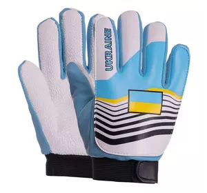 Перчатки вратарские детские Ukraine Ballonstar FB-0028-14 FDSO  6 Бело-голубой (57508342)