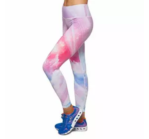 Лосины для фитнеса и йоги с принтом YH67 Domino  M Бело-розово-голубой (06507022)