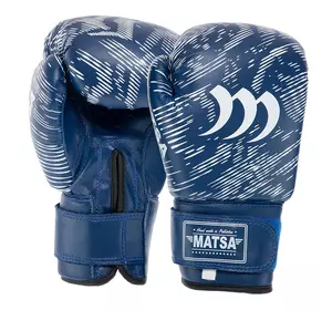 Перчатки боксерские MA-7762 Matsa  12oz Синий (37240045)
