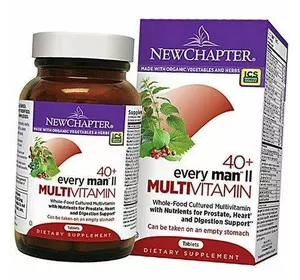 Ежедневные витамины для мужчин 40 +, Every Man II Multivitamin, New Chapter  96таб (36377004)