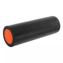Роллер для йоги и пилатеса гладкий FI-9327-45 FDSO    Черно-оранжевый (33508376)