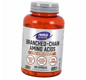 Аминокислоты, BCAA для восстановления, Branched Chain Amino, Now Foods  120капс (28128002)