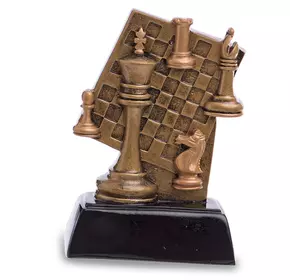 Статуэтка наградная спортивная Шахматы Шахматная доска C-1627-B     Бронза (33508349)