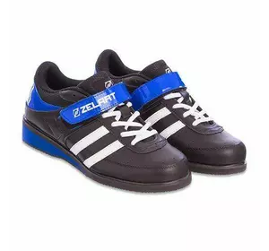 Штангетки обувь для тяжелой атлетики OB-1264 Zelart  43 Черно-синий (06363040)