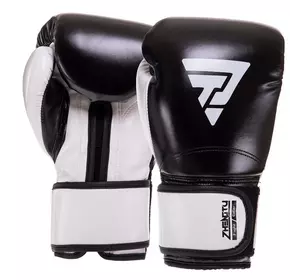 Перчатки боксерские Zhengtu BO-3781 FDSO  14oz Черно-белый (37508105)
