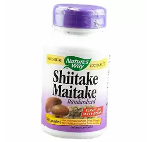 Экстракт гриба майтаке и шиитаке, Shiitake Maitake, Nature's Way  60вегкапс (71344063)