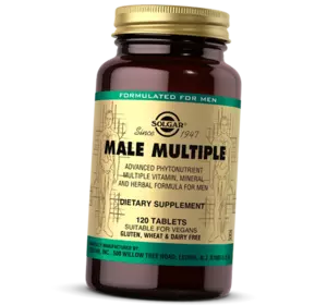 Витамины для мужчин, Male Multiple, Solgar  120таб (36313018)