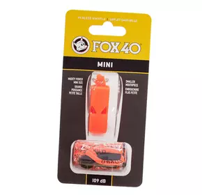 Свисток судейский пластиковый Mini FOX40-MINI FDSO    Оранжевый (33508372)