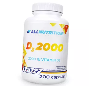 Витамин Д3, Vitamin D3 2000, All Nutrition  200капс (36003006)