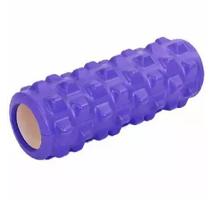 Роллер для йоги и пилатеса FI-5394    33см Фиолетовый (33508025)
