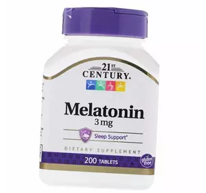 Мелатонин, Melatonin 3, 21st Century  200таб (72440001)