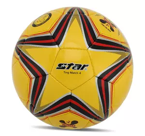 Мяч футбольный Ting SB3134-05 Star  №4 Желто-красный (57623043)