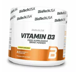 Витамин Д3 порошок, Vitamin D3 Powder, BioTech (USA)  150г Лимон (36084050)