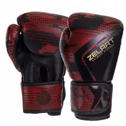 Перчатки боксерские BO-3397 Zelart  14oz Камуфляж красный (37429520)