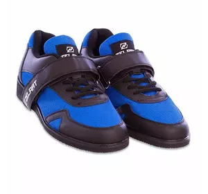 Штангетки обувь для тяжелой атлетики OB-1262 Zelart  42 Черно-синий (06363045)