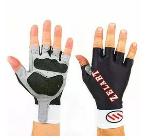 Перчатки для фитнеса с эластичной манжетой ZG-3601   M Черный (07363015)