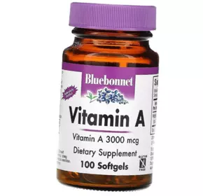 Витамин А, Vitamin A 10000, Bluebonnet Nutrition  100гелкапс (36393012)