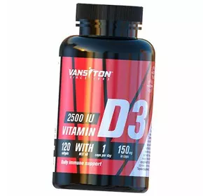 Витамин Д3, Vitamin D3 2500, Ванситон  120гелкапс (36173011)