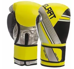 Перчатки боксерские BO-1335 Zelart  10oz Лимонно-черный (37363052)