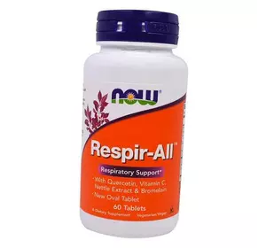 Поддержка дыхательной функции, Respir-All, Now Foods  60таб (71128138)