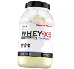 Сывороточный протеин высшего качества, Whey-X5, Genius Nutrition  2000г Макарон (29562007)