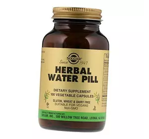 Мочегонное средство, Herbal Water Pill, Solgar  100вегкапс (71313039)