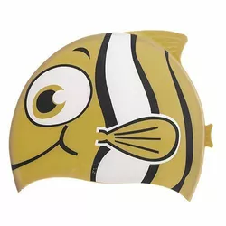 Шапочка для плавания детская Рыба PL-1823 No branding   Желтый (60429083)