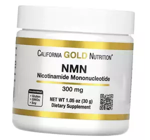 Никотинамид мононуклеотид порошок, NMN Powder 300, California Gold Nutrition  30г (72427012)