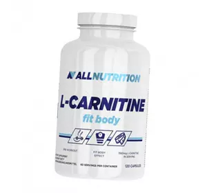 Карнитин с Витамином С, L-Carnitine Fit Body, All Nutrition  120капс (02003002)