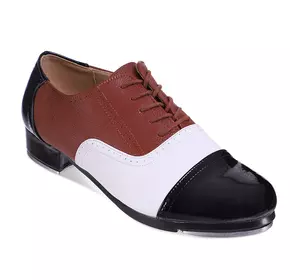 Туфли для степа и чечетки DN-3688 Zelart  44 Черно-коричневый (06363078)