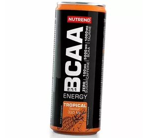 Аминокислоты перед тренировкой, BCAA Energy Drink, Nutrend  330мл Тропический (28119010)