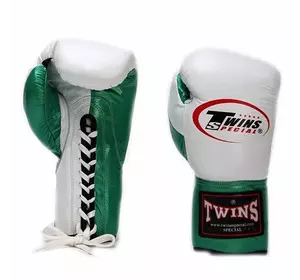 Перчатки боксерские BO-0279 Twins  10oz Бело-зеленый (37426057)