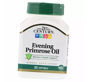 Масло Вечерней Примулы, Evening Primrose Oil, 21st Century  60гелкапс (71440003)