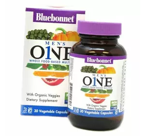 Мультивитамины для мужчин, Men's One Whole Food-Based Multiple, Bluebonnet Nutrition  60вегкапс (36393099)
