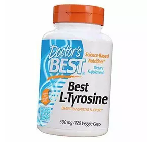 Тирозин, L-Tyrosine 500, Doctor's Best  120вегкапс (27327007)