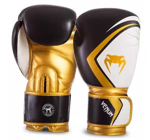 Перчатки боксерские Contender 2.0 03540  Venum  14oz Черно-бело-золотой (37470006)