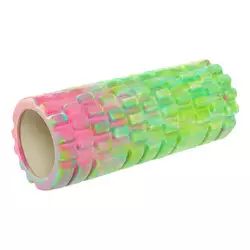 Роллер для йоги и пилатеса (мфр ролл) Grid Combi Roller FI-9367 FDSO   33см Салатово-розовый (33508401)