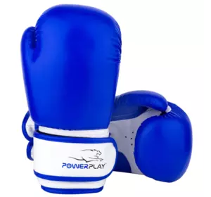 Боксерские перчатки 3004 Power Play  6oz Сине-белый (37228004)