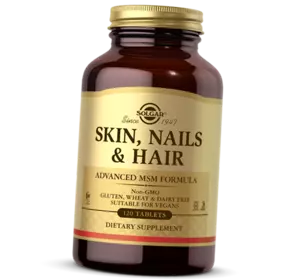 Витамины для волос, кожи и ногтей, Skin, Nails & Hair, Solgar  120таб (36313059)