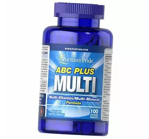 Мультивитамины и мультиминералы, ABC Plus Multivitamin and Multi-Mineral Formula, Puritan's Pride  100таб (36367202)