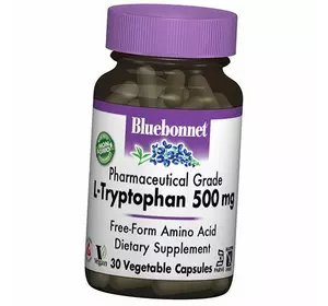 Триптофан, L-Tryptophan 500, Bluebonnet Nutrition  30вегкапс (27393002)