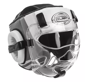 Шлем для единоборств BO-1360 Zelart  L Черно-белый (37363158)