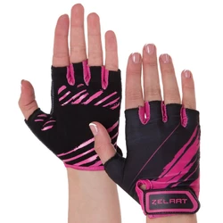 Перчатки для фитнеса MA-3887 Zelart  M Черно-розовый (07363063)