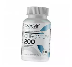 Пиколинат Хрома, Chromium 200, Ostrovit  90таб (36250018)
