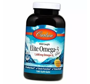 Омега-3, Elite Omega-3, Carlson Labs  180гелкапс Лимон (67353010)